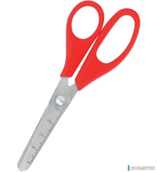 Nożyczki szkolne GR-1507 / Y51036, mix kolorów, z linijką 13cm GRAND 130-1664