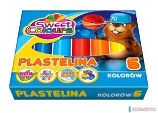 Plastelina 6 kolorów Sweet Colours 01518 KOMA-PLAST