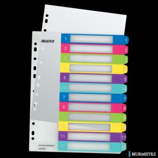 Przekładki plastikowe LEITZ WOW 1-12 12440000 do zadruku SALE