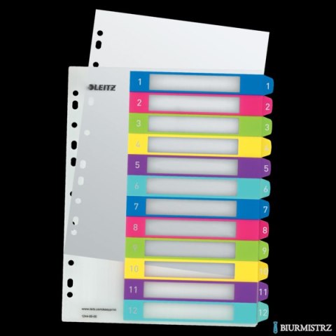 Przekładki plastikowe LEITZ WOW 1-12 12440000 do zadruku SALE