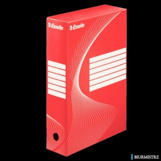 Pudełka archiwizacyjne ESSELTE BOXY 80mm czerwone 128412