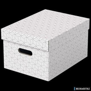 Pudełka domowe do przechowywania, rozmiar M, 3 sztuki, białe Esselte 628282