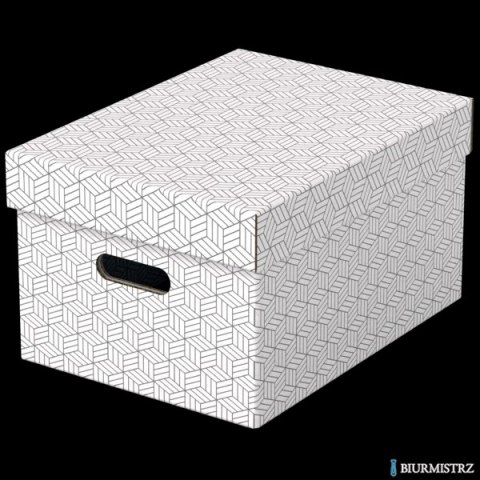 Pudełka domowe do przechowywania, rozmiar M, 3 sztuki, białe Esselte 628282