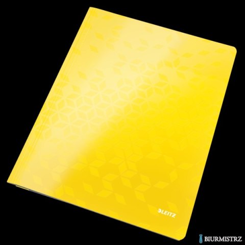 Skoroszyt kartonowy WOW Leitz, żółty 30010016