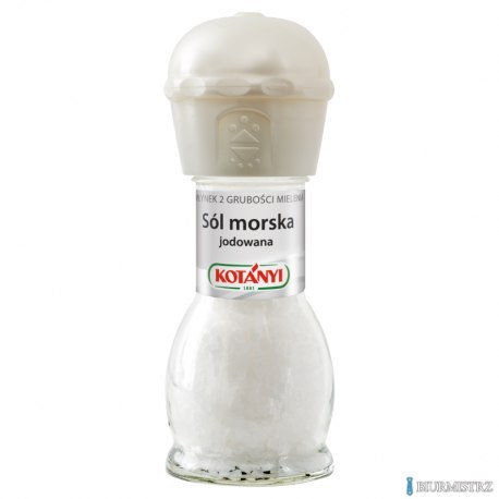 Sól morska jodowana 92g młynek KOTANYI