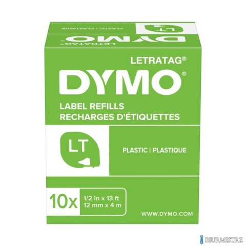 Taśma DYMO 12mm/4m - plastikowa, biała S0721660