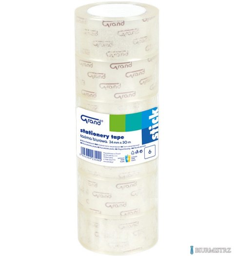 Taśma biurowa GRAND 24x30m opakowanie 6szt. 130-1939