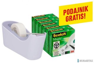 Taśma biurowa SCOTCH_ Magic_(C18-6L), matowa, 19mm, 33m, 6szt., podajnik C-18 GRATIS