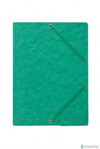Teczka z gumką rogi DOTTS A4 preszpan zielona 390g