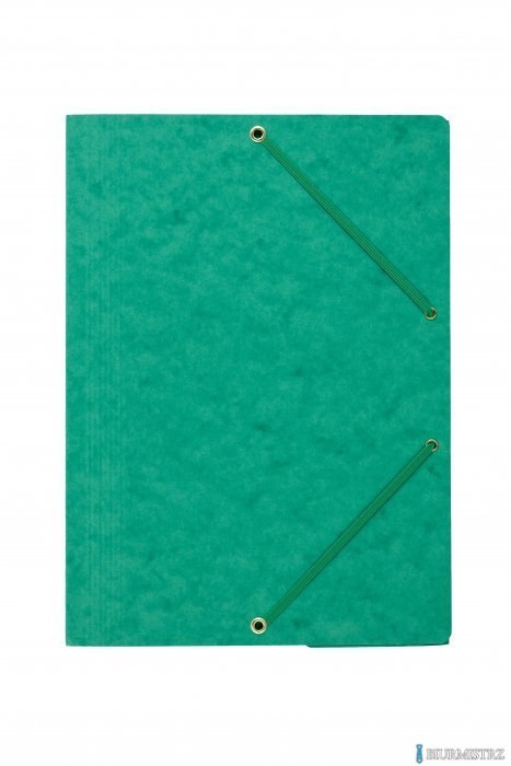 Teczka z gumką rogi DOTTS A4 preszpan zielona 390g