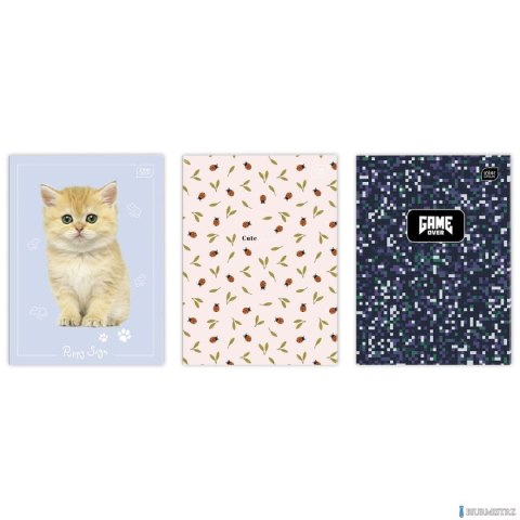 Zeszyt A4 32k. linia podwójna 70g UV INTERDRUK