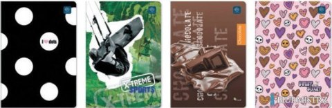 Zeszyt A5 32 3-linia kol.mix UV INTERDRUK