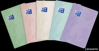 Zeszyt Oxford Touch Pastelowy A6 48 kartek 90 g kratka 5x5 mm 400175309
