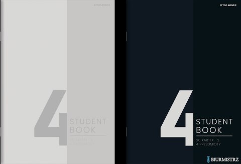 Zeszyt Top Studentbook A5 80 kartek 70 g kratka 5x5 mm 4 przekładki 400181906