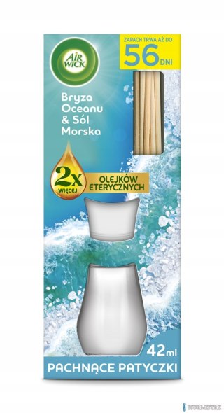 AIR WICK Odświeżacz pachnące patyczki 42ml Bryza Oceanu & Sól Morska 8987