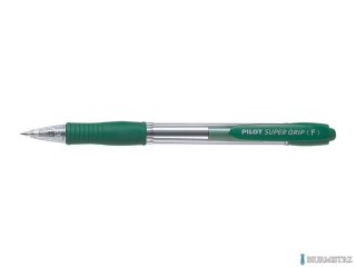 Długopis olejowy automatyczny PILOT SUPER GRIP zielony PIBPGP-10R-G