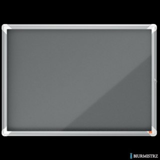 Gablota filcowa wewnętrzna Nobo Premium Plus 8xA4, szara 1915329