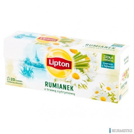 Herbata LIPTON TAJLANDIA rumianek z trawą cytrynową CAMOMILE 20t ziołowa