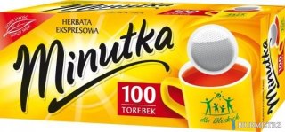 Herbata MINUTKA, ekspresowa, 100 torebek, czarna