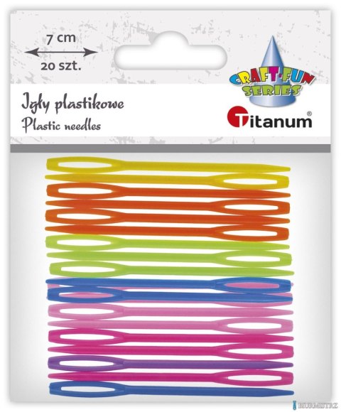 Igły Titanum Craft-Fun Series igły plastikowe 20szt/7cm plastik 20 sztuk 623531