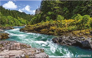 Kalendarz Trójdzielny z główką (T10) RZEKA - granat 2024 TELEGRAPH