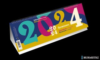 Kalendarz ze spiralką A4 - poziomy 2024 Michalczyk i Prokop T-100-2-18