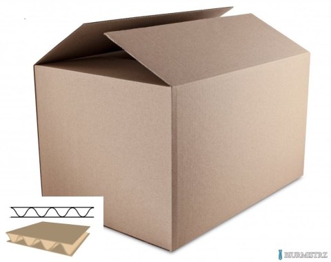 Karton wysyłkowy/klapowy DOTTS 340x253x170 410g. tektura 3-warstwy szara