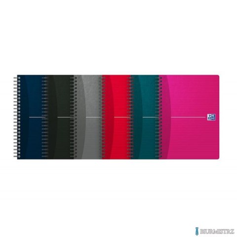 Kołonotatnik A5 90 kartek, kratka ESSENTIALS, OXFORD, mix,100102938