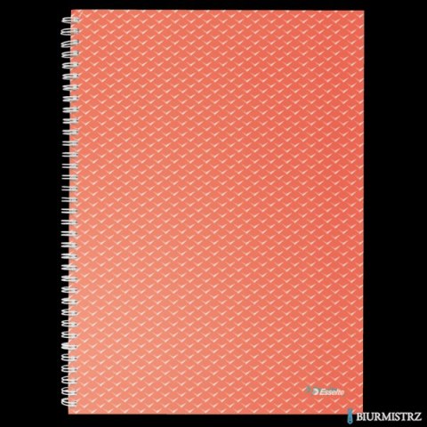 Kołonotatnik ColourBreeze A4, w kratkę, koralowy Esselte 628478