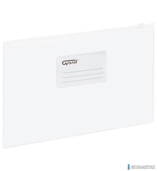 Koperta foliowa A4 na suwak EC009B biała 120-1055 GRAND (X)