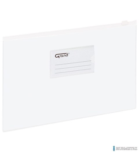 Koperta foliowa A4 na suwak EC009B biała 120-1055 GRAND (X)