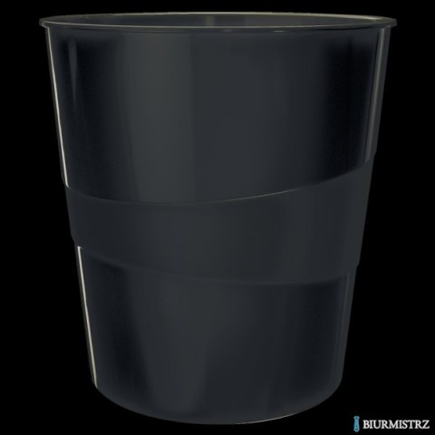 Kosz na śmieci 15L Leitz WOW, czarny 52781095