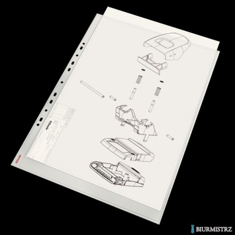 Koszulki groszkowe A3 75mic. ESSELTE pionowe (10szt), w folii, 47181
