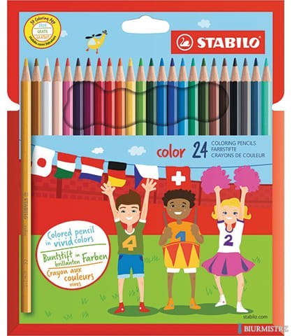 Kredki COLOR kpl 24 szt. pud. z zawieszką 1924/77-11 STABILO (X)