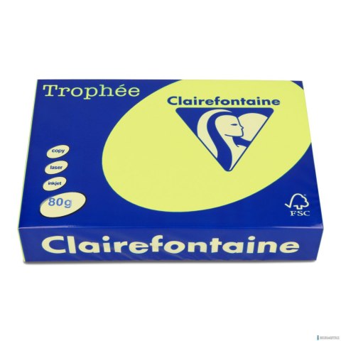 Papier xero A4 80g żółty TROPHEE 2977 500ark xca42977