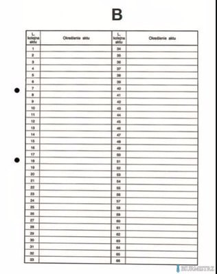 Przekładki do akt osobowych B BIURFOL DRU-055B