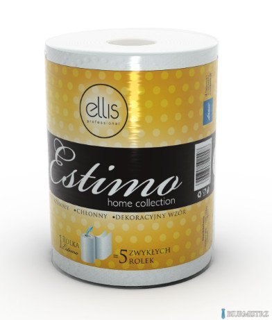 Ręcznik w roli ESTIMO PROFESSIONAL R50/2 50m 2warstwy celuloza 250 listków ELLIS 2998