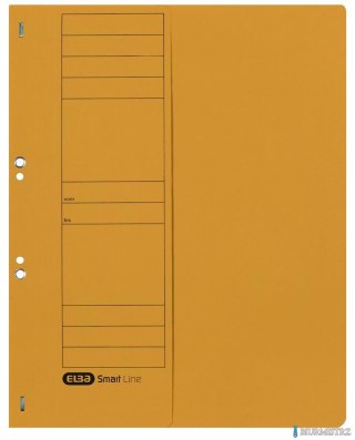 Skoroszyt kartonowy ELBA 1/2 A4, oczkowy, żółty, 100551878