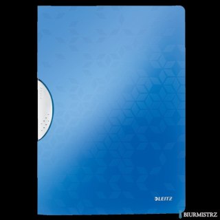 Skoroszyt z klipem LEITZ WOW niebieski 41850036