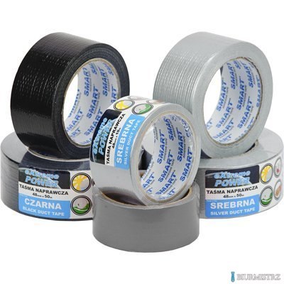 Taśma naprawcza DUCT TAPE 48mm x 50m BLACK/czarna EXTREME POWER SMART 5071