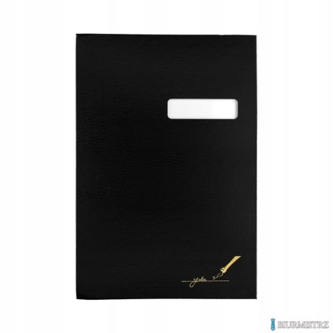 Teczka do podpisu 20-kart, okienko, czarna 1822246 BARBARA