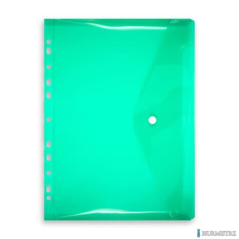 Teczka kopertowa A4 z europerforacją zielona Penmate TT8058