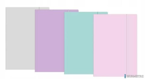 Teczka z gumką A4+ PASTEL INTERDRUK