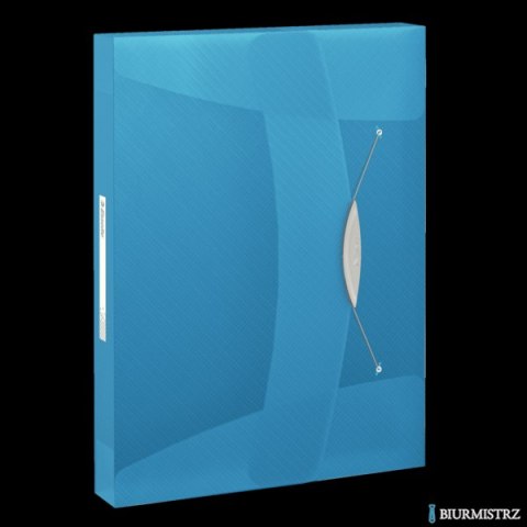 Teczka z gumką ESSELTE VIVIDA 40mm niebieska 624047