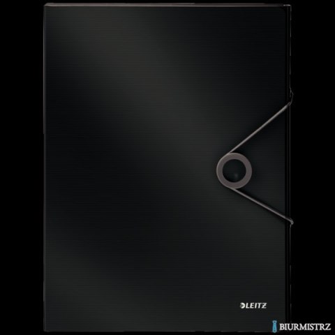 Teczka z gumką PP LEITZ SOLID 30mm czarna 45681095