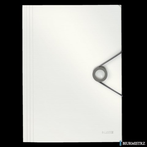 Teczka z gumką PP LEITZ SOLID A4 biała 45631001