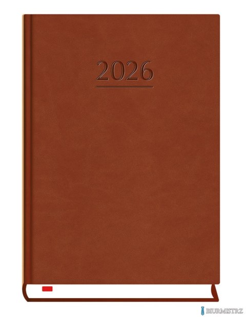 Terminarz Powszechny B6 2026 - ciemno brązowy Michalczyk i Prokop T-200V-S2 kalendarz dzienny