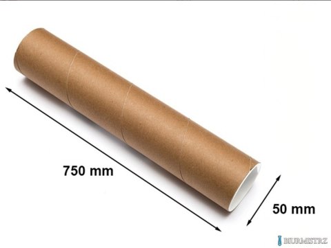 Tuba kartonowa z zatyczkami na B1 50mmx750mm