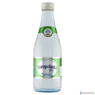 Woda STAROPOLANKA 330ml gazowana szkło zgrzewka 12szt.