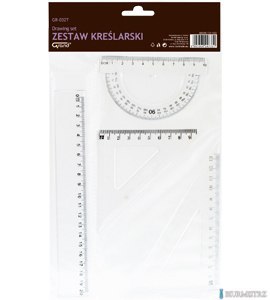 Zestaw geometryczny GR-032T, przezroczysty GRAND 130-1602